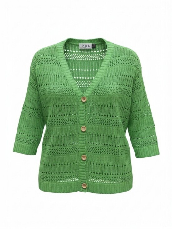 POL Sweaters - POL Cardigan Top Kelly Green Womens Small NWOT